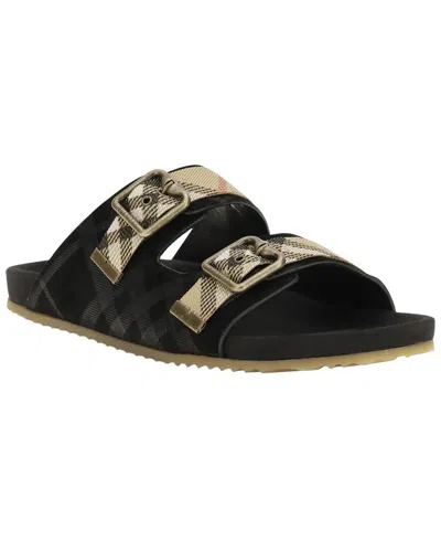 Burberry Urchin Leather Sandal In Multi
