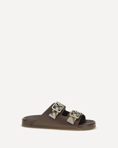 Burberry Urchin Sandals In Brown