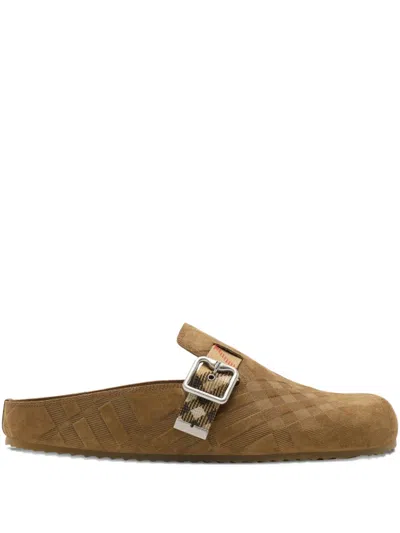Burberry Urchin Slide In Brown