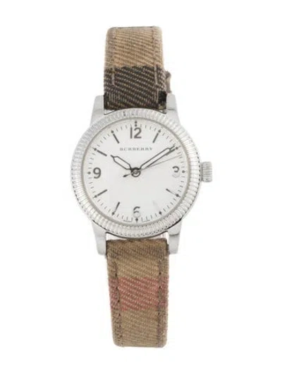 Pre-owned Burberry Utilitarian Watch, 30mm In Multi