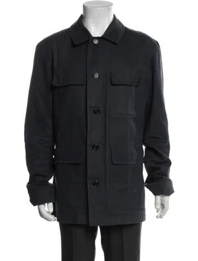 Pre-owned Burberry Utility Jacket In Blue