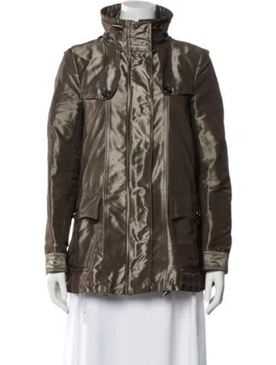 Pre-owned Burberry Utility Jacket In Gray