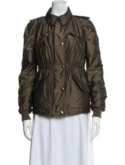 Pre-owned Burberry Utility Jacket In Green
