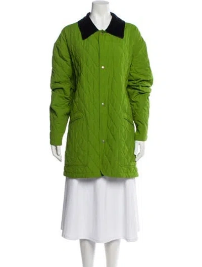 Pre-owned Burberry Utility Jacket In Green