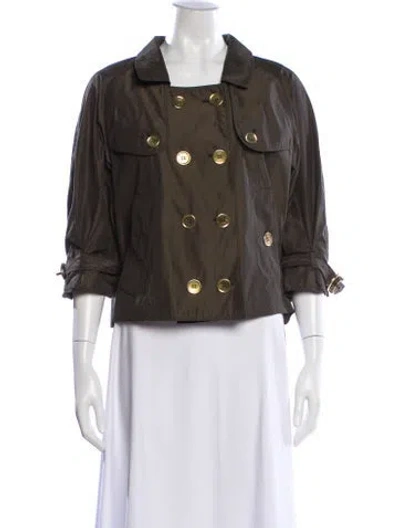 Pre-owned Burberry Utility Jacket In Green