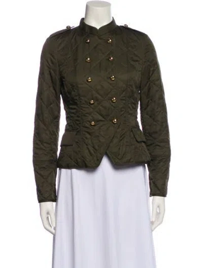 Pre-owned Burberry Utility Jacket In Green