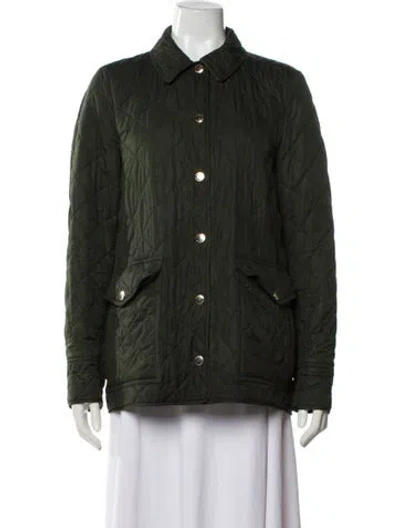 Pre-owned Burberry Utility Jacket In Green