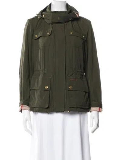 Pre-owned Burberry Utility Jacket In Green