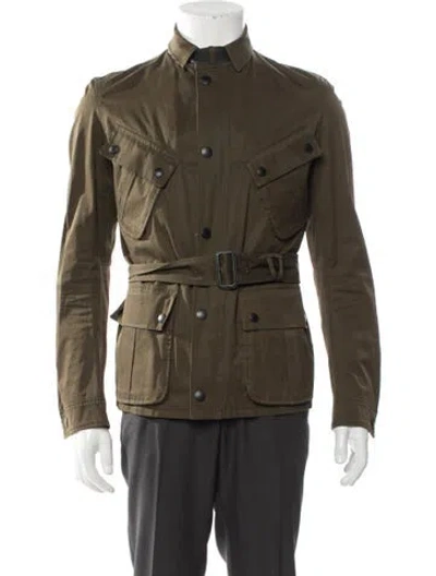 Pre-owned Burberry Utility Jacket In Green