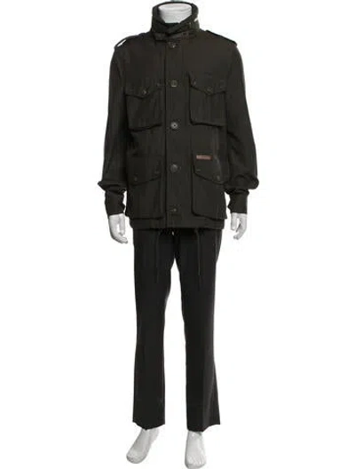 Pre-owned Burberry Utility Jacket In Green