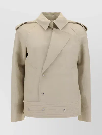 Burberry Utility Jacket Notch Lapel In Multicolor