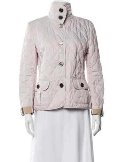 Pre-owned Burberry Utility Jacket In Pink