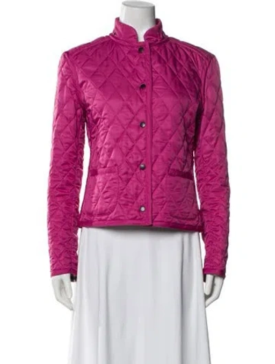 Pre-owned Burberry Utility Jacket In Pink