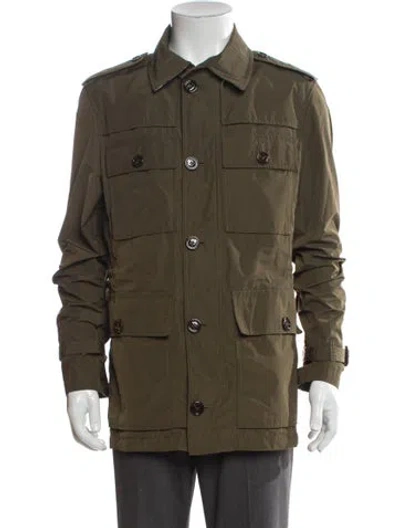 Pre-owned Burberry Utility Jacket W/ Tags In Green