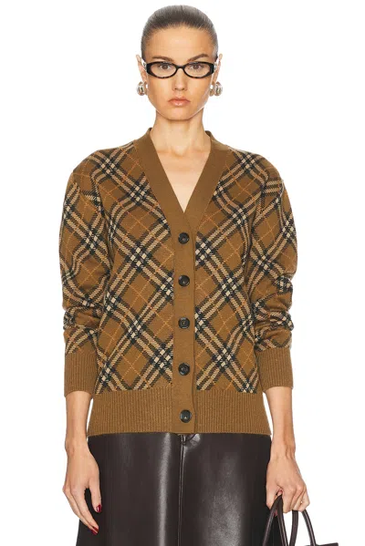 BURBERRY V-NECK CARDIGAN
