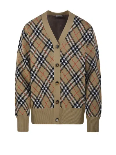 BURBERRY BURBERRY V-NECK CARDIGAN WITH BUTTONS