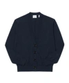 Burberry V-neck Long-sleeved Cardigan In Black