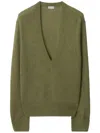 Burberry Alpaca Wool Blend Sweater In Green