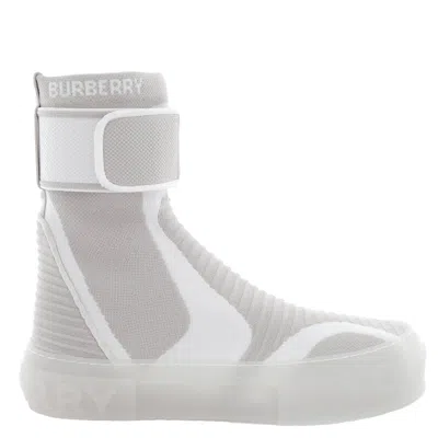 Pre-owned Burberry Vanilla Beige Knitted Sub High-top Sock Sneakers In Multicolor
