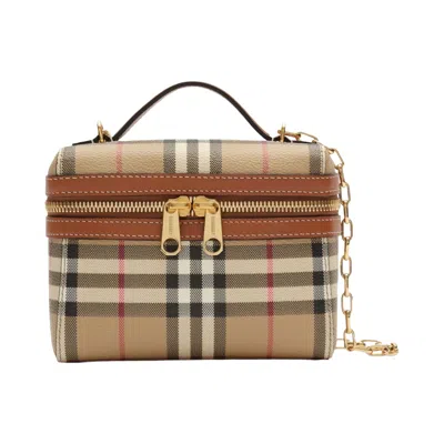 Pre-owned Burberry Vanity Case Dfc Bag 'archive Beige' | Tan | Women's Size Onesize