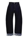 Burberry Japanese Denim Baggy Jeans In In Blue