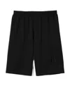 Burberry Varsity Graphic Mesh Shorts In Black