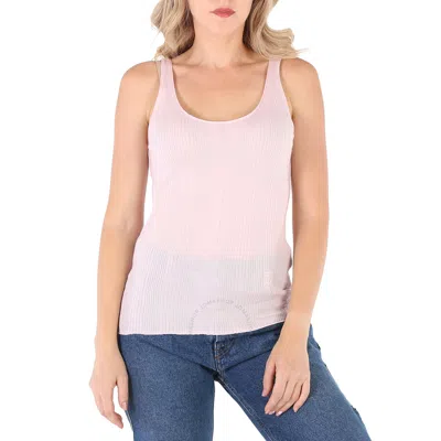 Burberry Veda Light Pink Roundneck Knit Tank Top