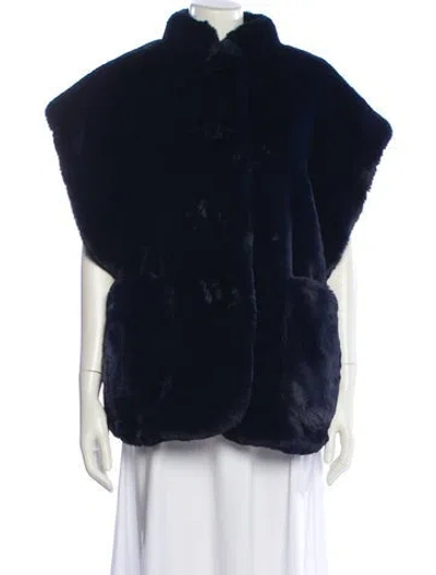Pre-owned Burberry Vest In Blue