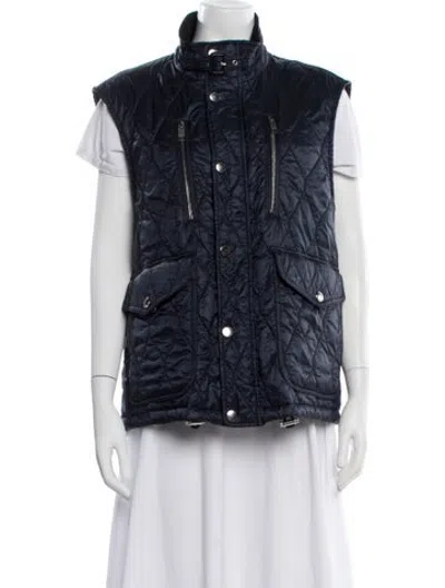 Pre-owned Burberry Vest In Blue