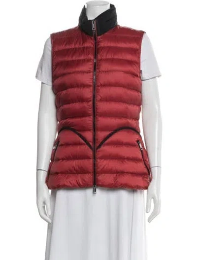 Pre-owned Burberry Vest In Burgundy