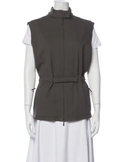 Pre-owned Burberry Vest In Gray