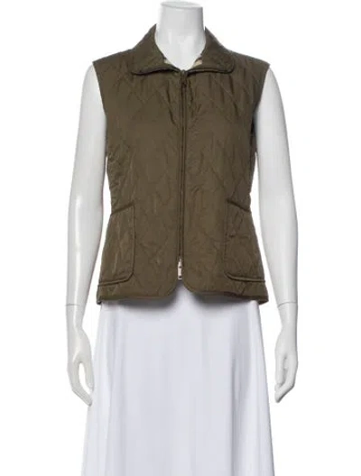 Pre-owned Burberry Vest In Green