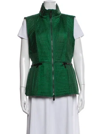 Pre-owned Burberry Vest In Green