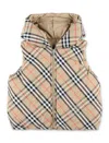 Burberry Vest Jacket In Sand Ip Check
