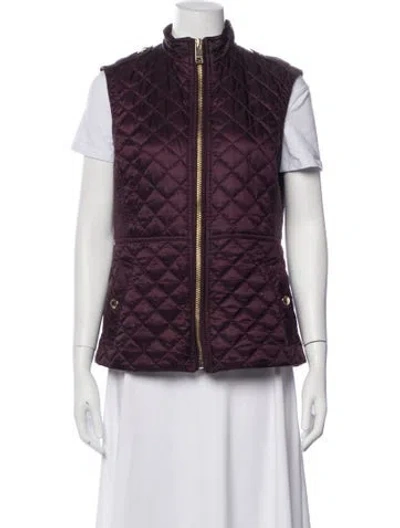 Pre-owned Burberry Vest In Purple