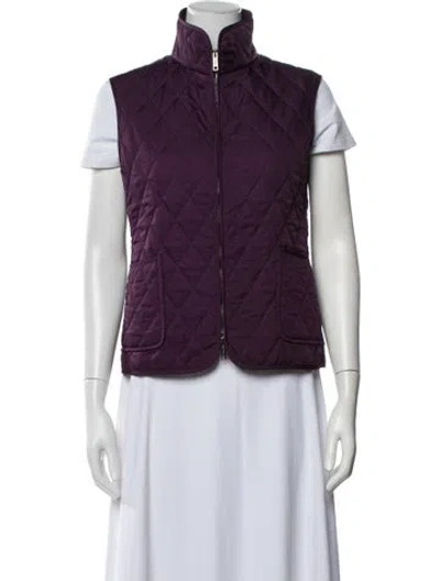 Pre-owned Burberry Vest In Purple