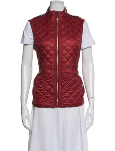 Pre-owned Burberry Vest In Red