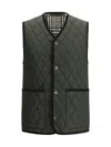 Burberry Diamond-quilted Gilet In Shale