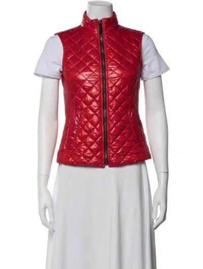 Pre-owned Burberry Vest W/ Tags In Red