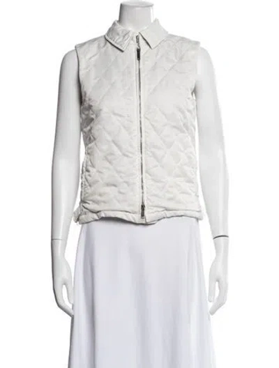 Pre-owned Burberry Vest In White