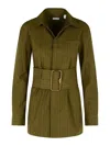 Burberry Green Cotton Mini Dress Women