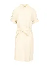 Burberry Vestido Midi - Blanco