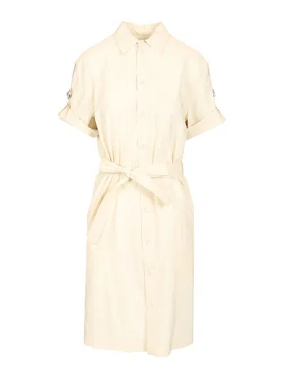 Burberry Vestido Midi - Blanco