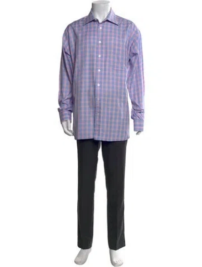 Pre-owned Burberry Vintage Abstract Check Shirt In Multi