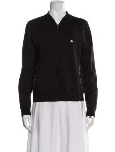 Pre-owned Burberry Vintage Bomber Jacket In Black