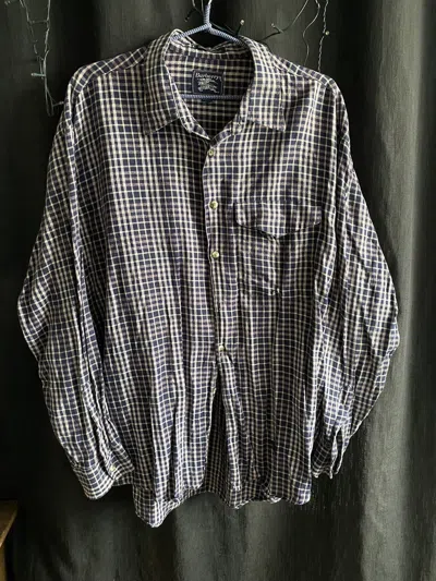 Pre-owned Burberry Vintage 's Multicolor Shirt In Blue