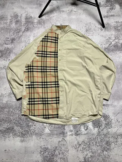 Pre-owned Burberry Vintage  Nova Check Button Up Shirt In Multicolor