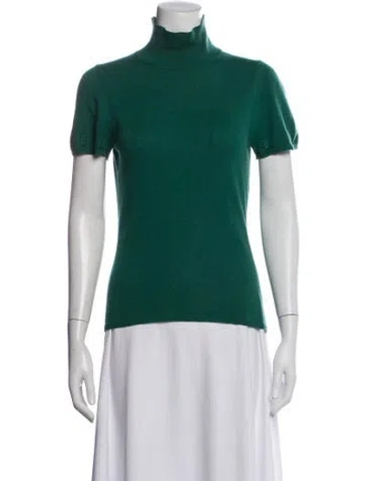 Pre-owned Burberry Vintage Cashmere Sweater In Green