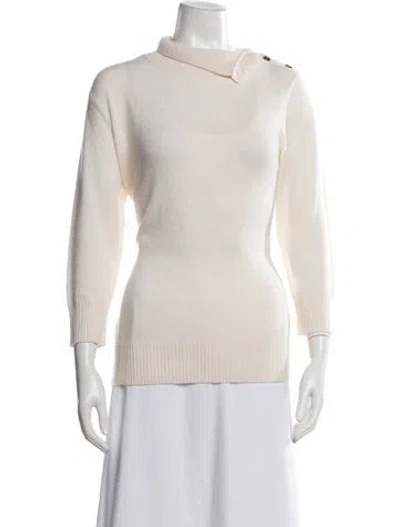 Pre-owned Burberry Vintage Cashmere Sweater In Neutral