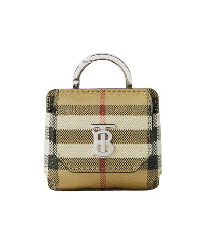 Burberry Vintage Check Airpods Pro Case In Nude
